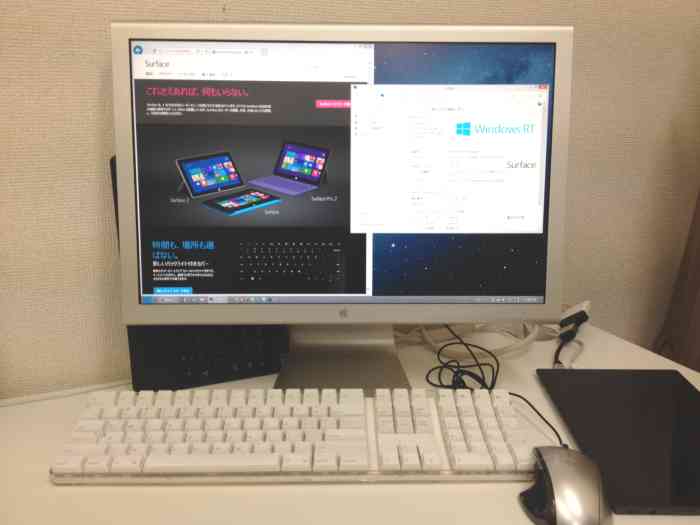Surfaceに外付けディスプレイを接続してデスクトップPCとして使う